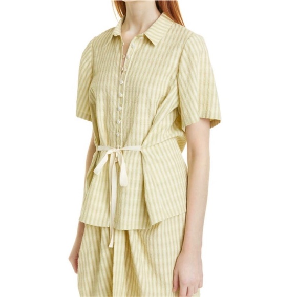 NWT Rebecca Taylor Tie Front Shirt - Picture 3 of 7